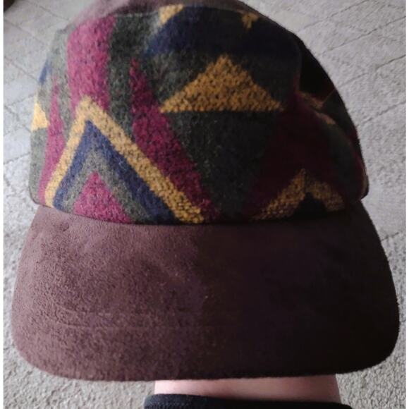 New Multi-color Blanket Wool Cadet Cap Hat By Scala Pronto - Picture 7 of 10